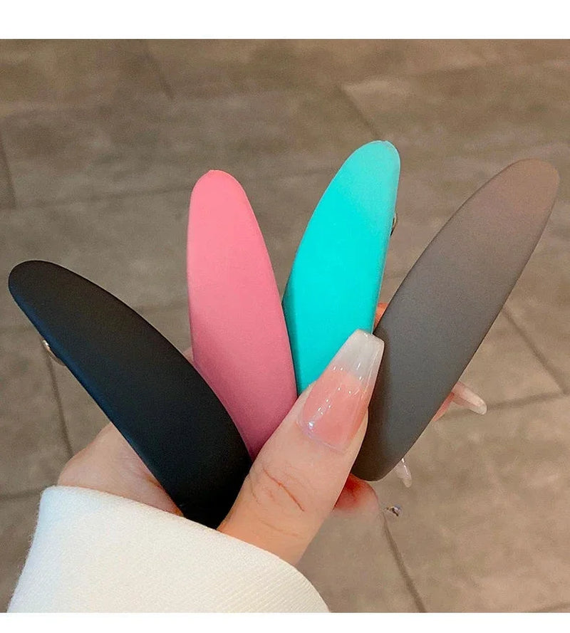 Vintage Elegant Women Hairpin Ponytail Holder Hairgrips Geometric Spring Hair Clip Girls Barrette Styling Tools Accessories New