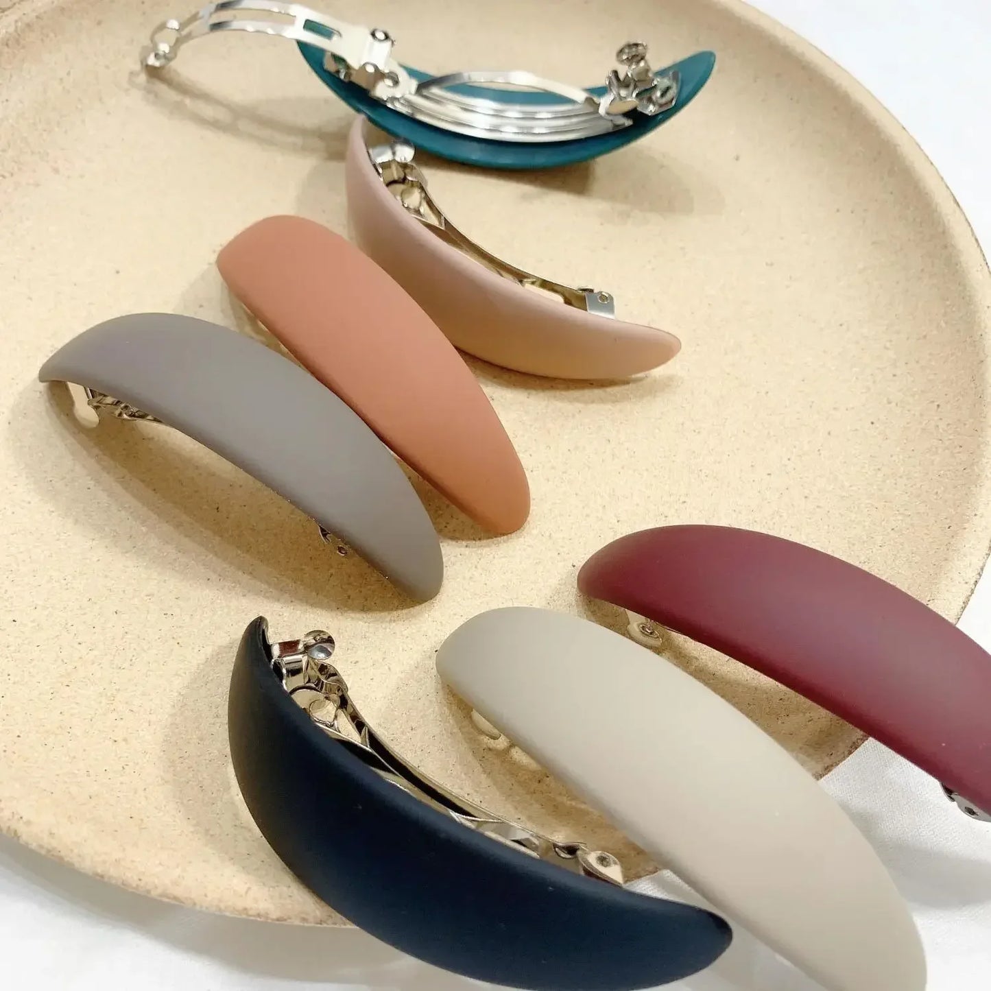 Vintage Elegant Women Hairpin Ponytail Holder Hairgrips Geometric Spring Hair Clip Girls Barrette Styling Tools Accessories New
