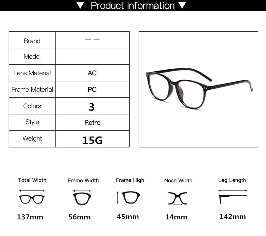 Fashion Reading Glasses Anti-Blue Light Women Men Computer Presbyopia Hyperopia Reading Eyeglasses+1.0+1.5+2.0+2.5+3.0+3.5+4.0